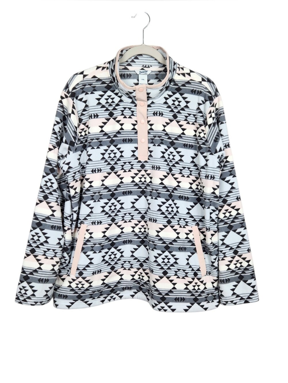 Duluth Trading Company Women's Doubleback Printed Fleece Pullover Size XXL